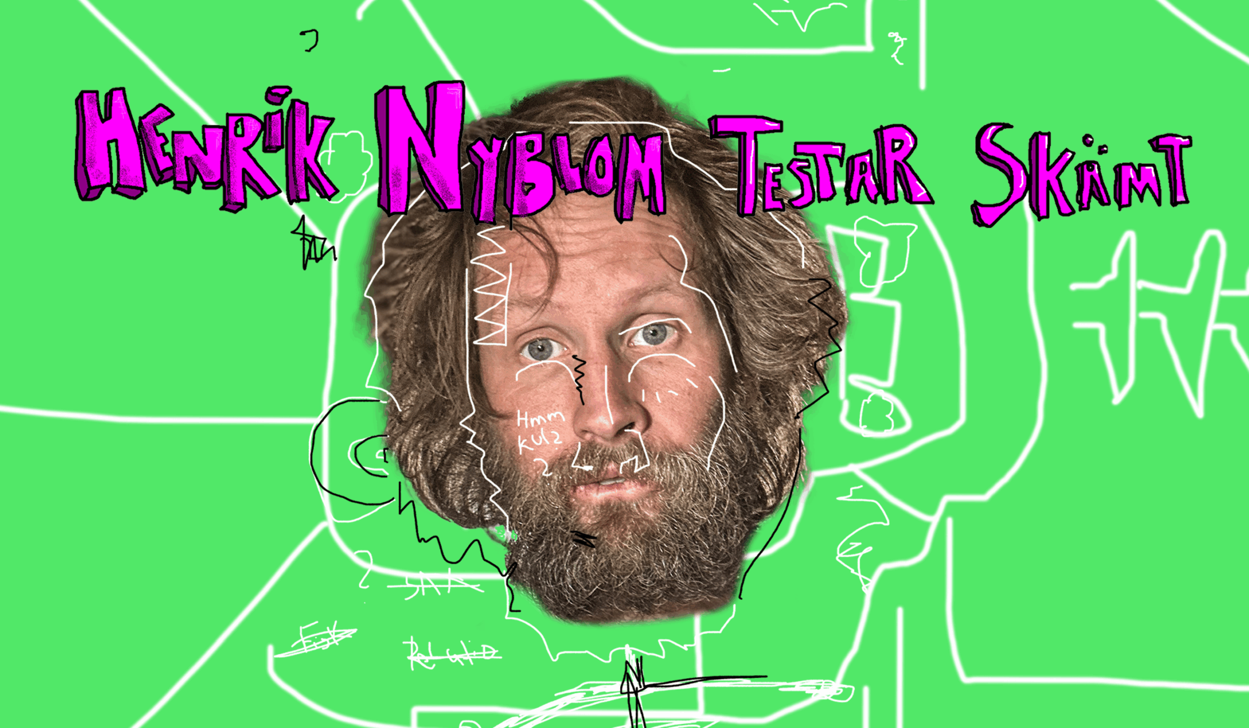 Henrik Nyblom testar skämt