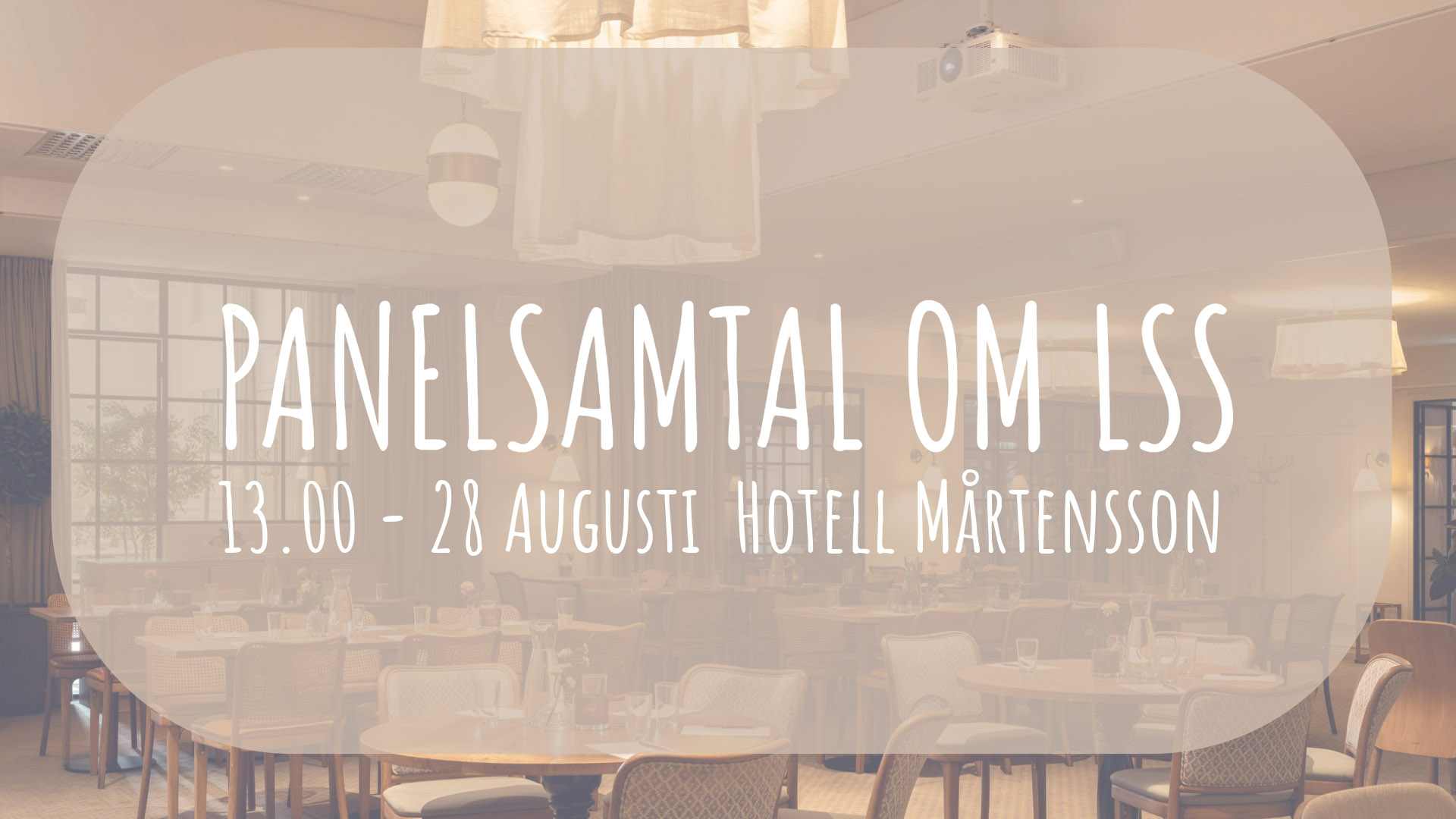 Panelsamtal om LSS